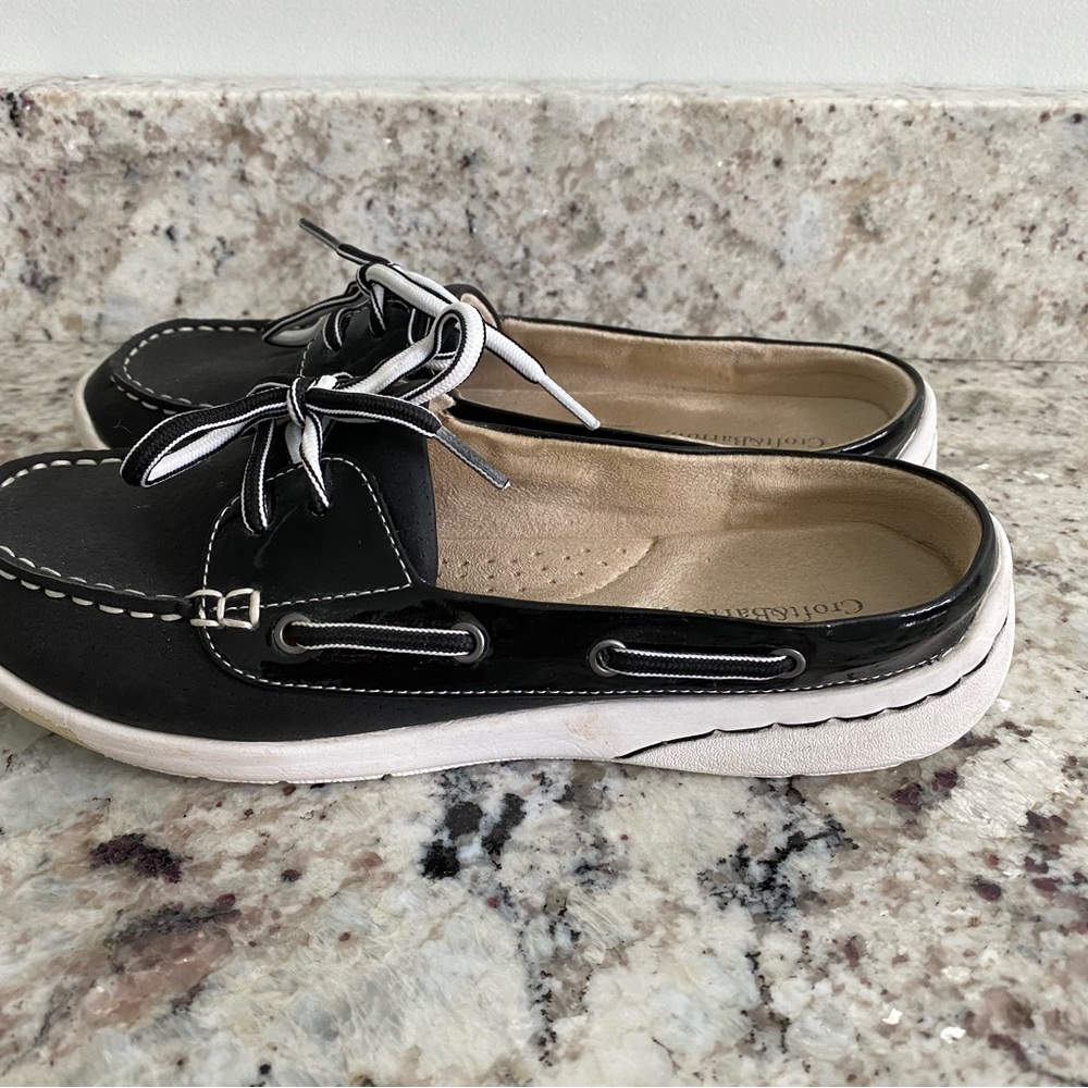 Croft & Barrow Black and White Mule